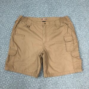 5.11 Tactical Shorts Mens 42 Khaki Ripstop Cargo Utility Workwear Outdoor Hiking